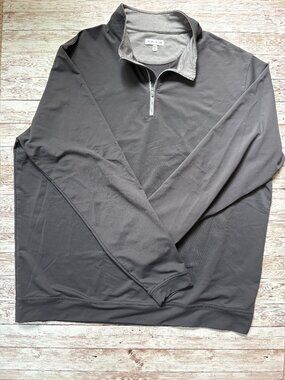 Peter Millar Cradle Perth Performance Quarter-Zip - Gray - XXL